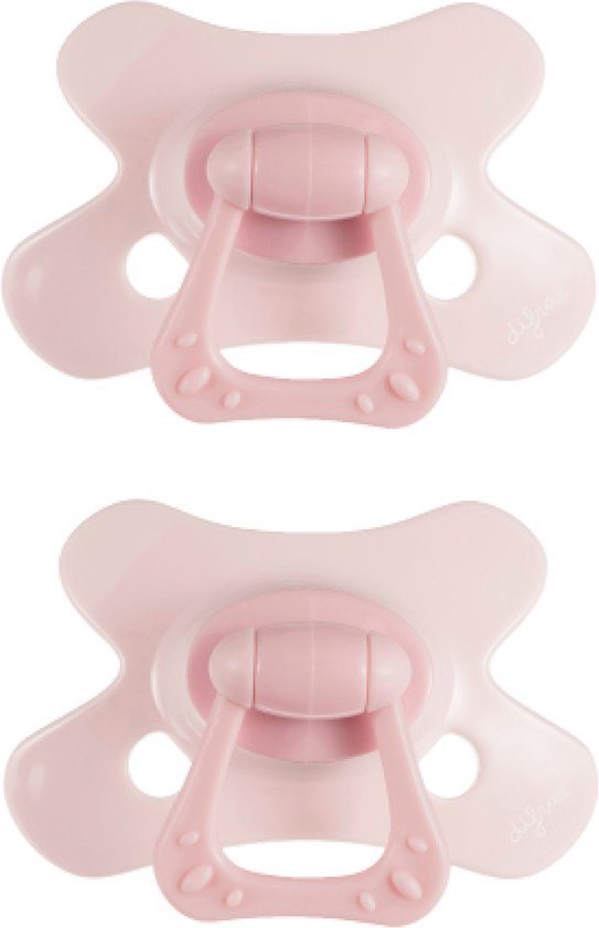 Difrax Dental Fopspeen - 18+ Maanden - Lichtroze - 2 Stuks