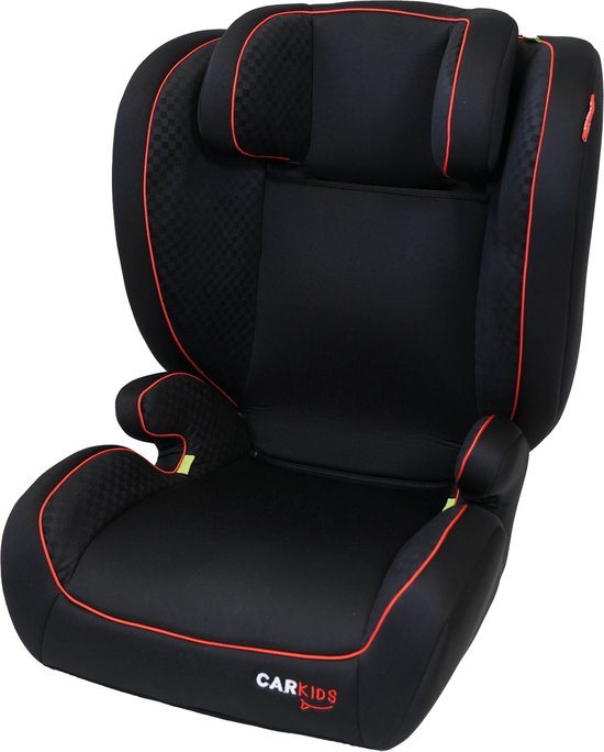 Carkids i-Size Autostoeltje Frankie 100-150cm Zwart/Rood – Veiligheid - Comfort - Eenvoudige Installatie