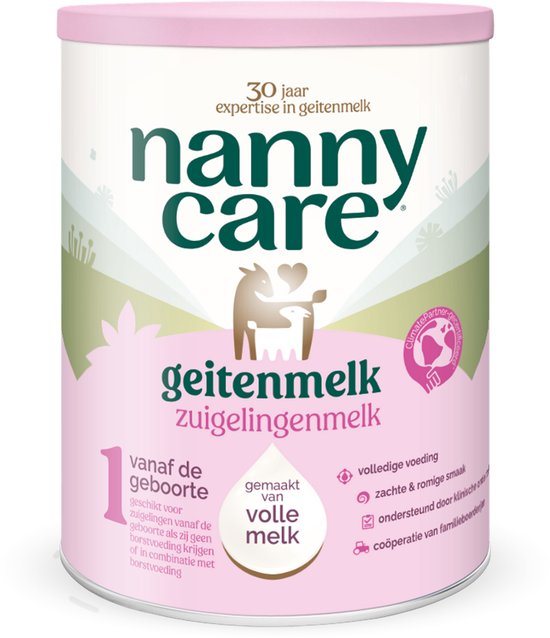 Nannycare Zuigelingenmelk geitenmelk 1 800 Gram