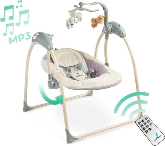 Caretero - Elektrische Schommelstoel Lus Beige