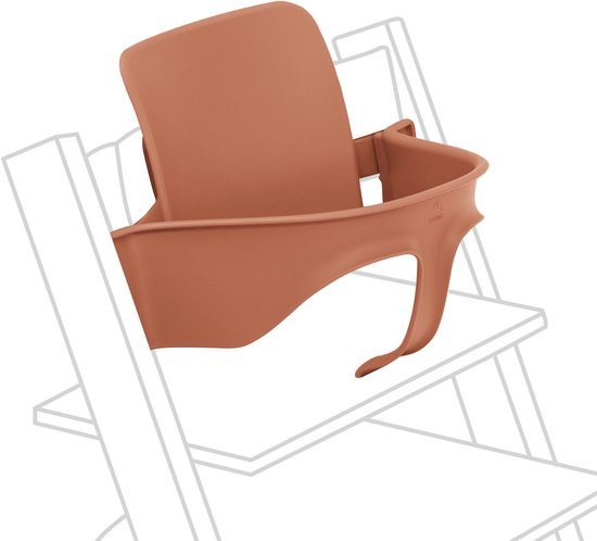 Tripp Trapp Baby Set van Stokke, Terracotta - Maak van de Tripp Trapp-stoel een kinderstoel - Afneembare zitting voor 6-36 maanden - Past bij Tripp Trapp-modellen van na mei 2006