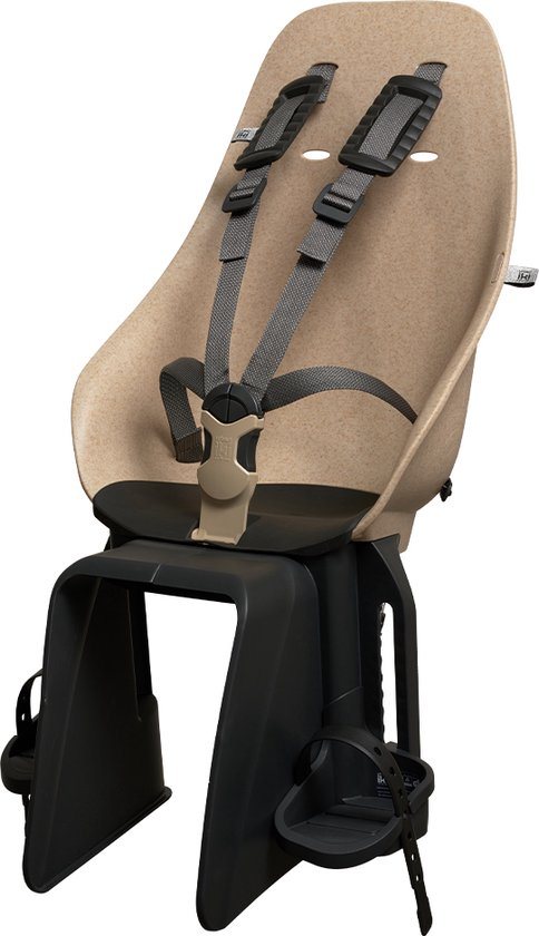 Urban Iki BIO Fietsstoeltje Achter Ta–ke MIK HD - Oishi Beige/ Bincho Black