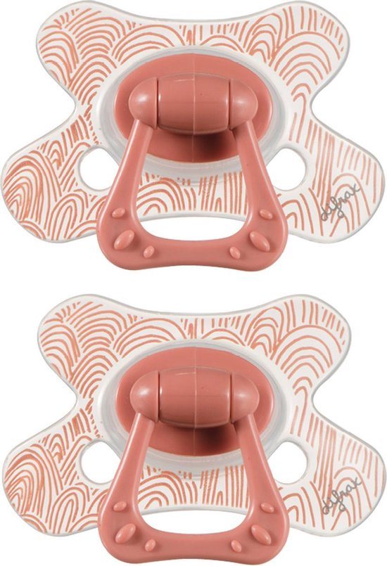 Difrax Natural Fopspeen 6 tot 18 Maanden - 2 Stuks, Siliconen Speen, Gemakkelijk te Accepteren