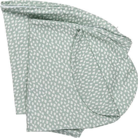 Doomoo Buddy Cover - Hoes voor Voedingskussen Buddy - Biologisch Katoen - 180 cm -  Cloudy Kaki
