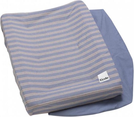 Elodie Waskussenhoes - 2 hoezen voor aankleed kussen - Aankleedkussen - Sandy Stripe