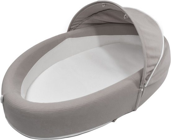 Bamboom Babynestje Co Sleeper Bamboestof Grijs