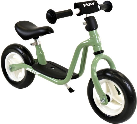 Puky Metalen Loopfiets Starter Retro Groen Limited Edition vanaf 2 Jaar - Retro Groene Loop Fiets - Verstelbaar Zadel 30 tot 39 cm - Voor Jongens en Meisjes - Compact en Veilig - Lage Instap met Voetenplank