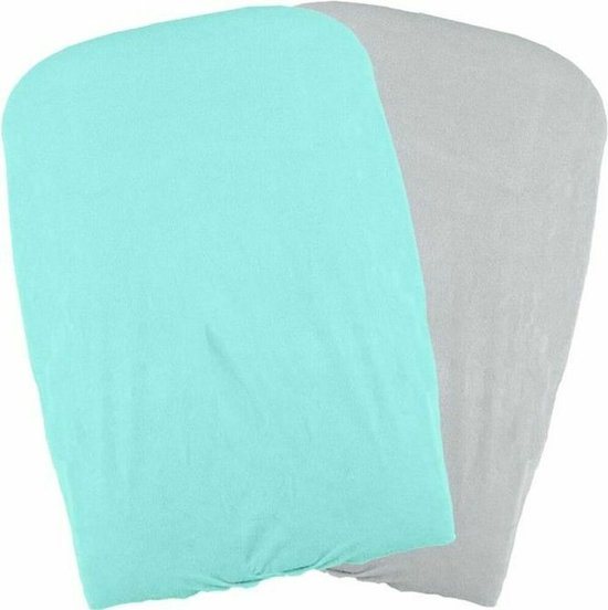 DOMIVA Set van 2 aankleedkussenhoezen - Aqua / Pearl