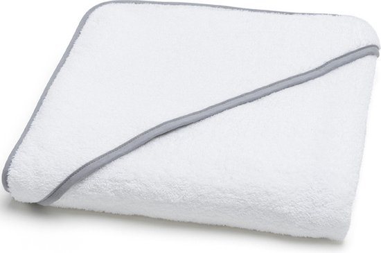 Torres Novas 1845 Poncho / Badcape Mira, Zilvergrijs - 90 x 90 cm - Katoen