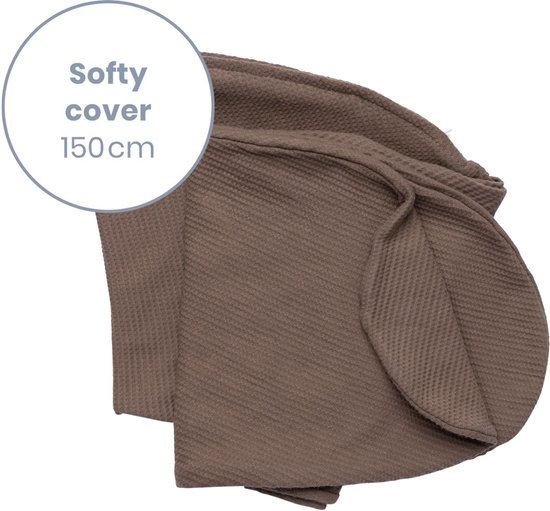 Doomoo Softy Hoes – Vervanghoes voor Voedingskussen Softy – Biologisch katoen – 150 cm – Caribou