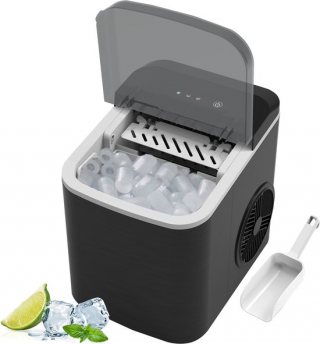 My Green Deal – IJsblokjesmachine - 9 IJsblokjes per 6 Minuten - 1.4L Waterreservoir - Compacte Ice Maker Zonder Vriezer - Stil & Snel - IJsblokjesmaker - ijsblokjesmaker