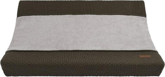 Baby's Only Gebreide baby aankleedkussenhoes - Waskussenhoes - Overtrek verzorgingskussen Flavor - Groen - 45x70 cm