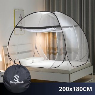 SleepShield Klamboe Tent 2 persoons - pop up - inclusief opbergtas - 200x180cm