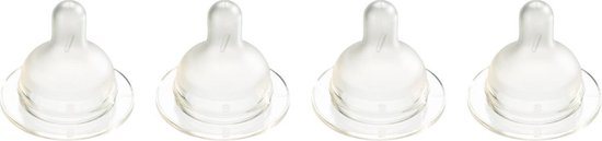 Difrax Flessenspeen Wide - Maat Small - 4 stuks