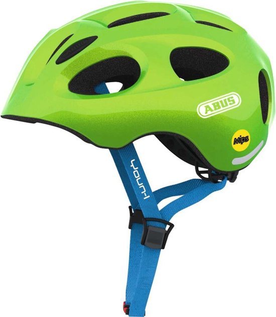 ABUS Youn-I MIPS Fietshelm Kinderen, groen Hoofdomtrek M | 52-57cm
