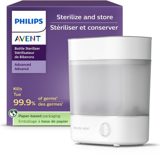 Philips Avent Flessen Sterilisator - 6 Flessen - Snel en effectief reinigen - SCF291/00