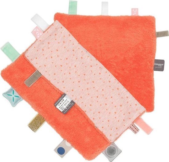 Labeldoekje Snoozebaby - Sunset Coral