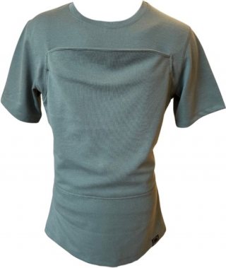 Womboo Buidelshirt - Man - Maat XL - Groen / Grijs