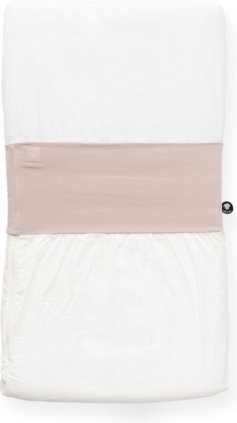 NUNKI Co Sleeper lakentje -simpel strak instoppen (ipv inbakeren)- 50x90 Misty Pink