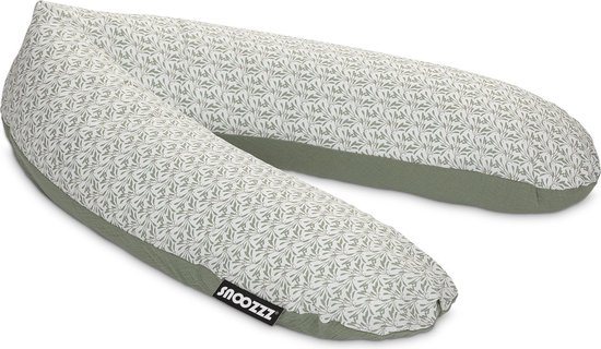 Snoozzz Voedingskussen Zwangerschapskussen Zijslaapkussen Premium kwaliteit - 185 cm - microparel vulling - luxe draagtas - 100% katoen - Slichen