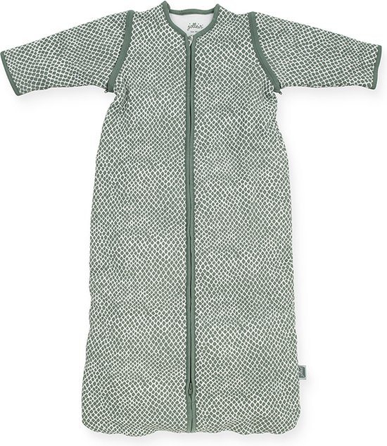 Jollein Baby Slaapzak Met Afritsbare Mouw 110cm Snake - Ash Green