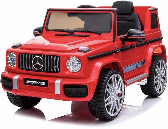 Elektrische Kinderauto - Mercedes-Benz G63 AMG - 12V met Afstandsbediening - Rood