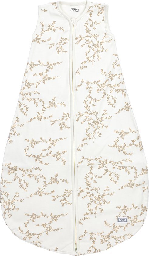 Meyco Baby Branches baby slaapzak rond - sand - 62cm