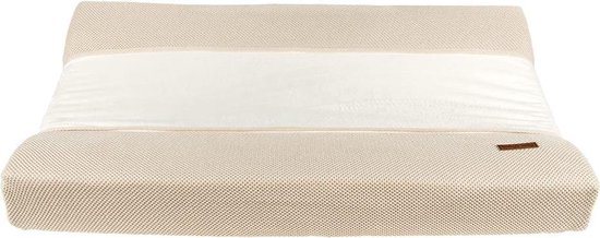 Baby's Only Gebreide baby aankleedkussenhoes - Waskussenhoes - Overtrek verzorgingskussen Classic - Zand - 45x70 cm