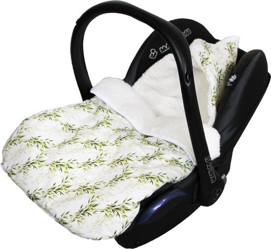 Wallabiezzz Voetenzak Maxi Cosi - Slaapzak Autostoeltje - Baby - Katoen/Teddy - Bamboo