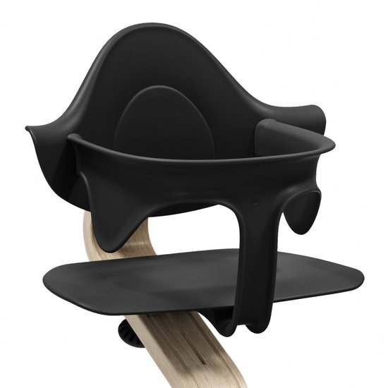 Stokke Nomi Babyset, Zwart - Biedt zij- en rugsteun als je baby leert zitten - Past bij alle Nomi-stoelen
