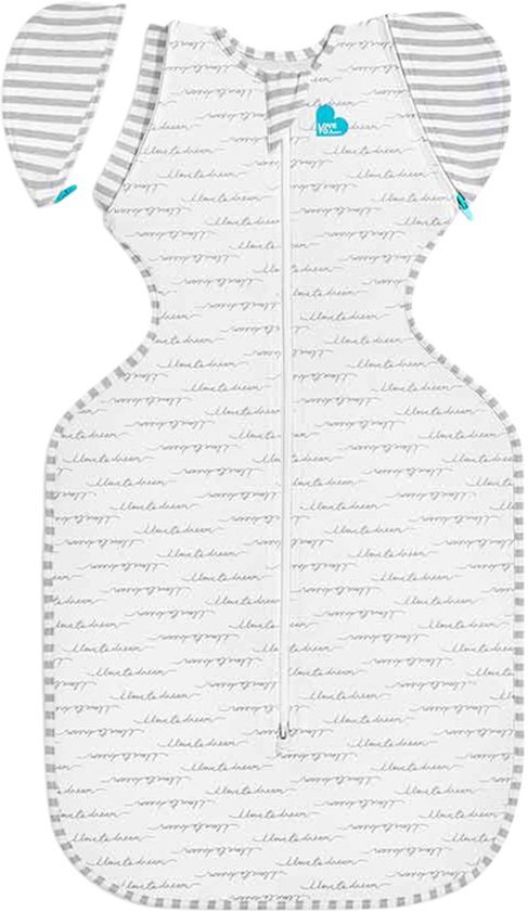 Love to Dream™ Babyslaapzak Swaddle Up™ - Inbakeren afbouwen - Baby 6-9 maanden - 8.5-11 kg - All Season - 1.5 TOG - Wit