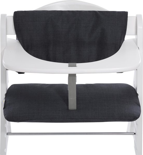 Hauck Highchair Pad Deluxe - kinderstoel kussen - Melange Charcoal