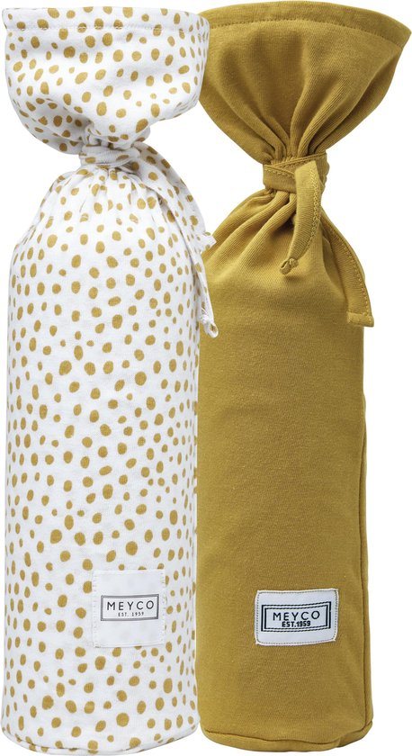 Meyco Baby Cheetah/Uni kruikenzak - 2-pack - honey gold