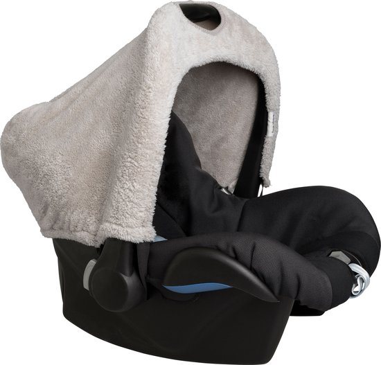 Baby's Only Autostoel zonnekap - Zonnescherm Maxi Cosi 0+ Cozy - Gemaakt van teddystof - Urban Taupe