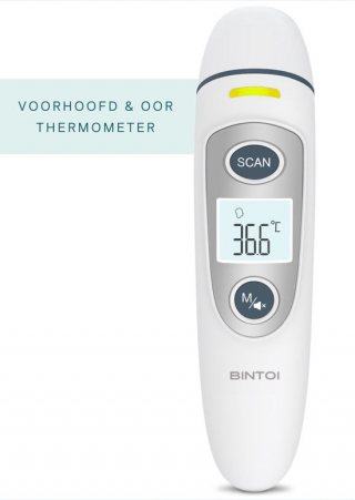 Thermometer – Bintoi® X200 – Oorthermometer & Voorhoofd Thermometer – Digitale Koortsthermometer voor Baby & Volwassene – Snel & Nauwkeurig