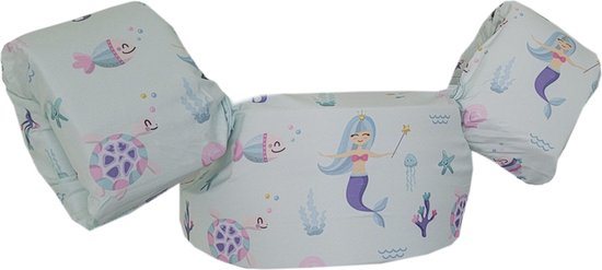 HappySwimmer - Puddle jumper zwembandjes/zwemvest voor peuters en kleuters met Zeemeermin print