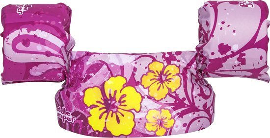 Bestway Puddle Jumper Tropische Bloemen - Verstelbare Zwembandjes voor Kinderen - Draagkracht 15 – 30 kg - Maat one size