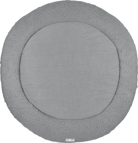 Meyco Baby Knots boxkleed rond - grey - ⌀95cm