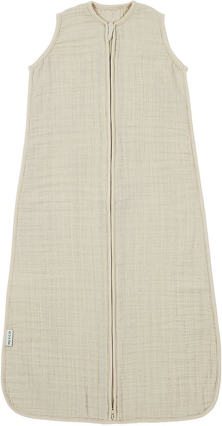Meyco Baby Uni baby zomerslaapzak - pre-washed hydrofiel - soft sand - 110cm - 0.5 TOG
