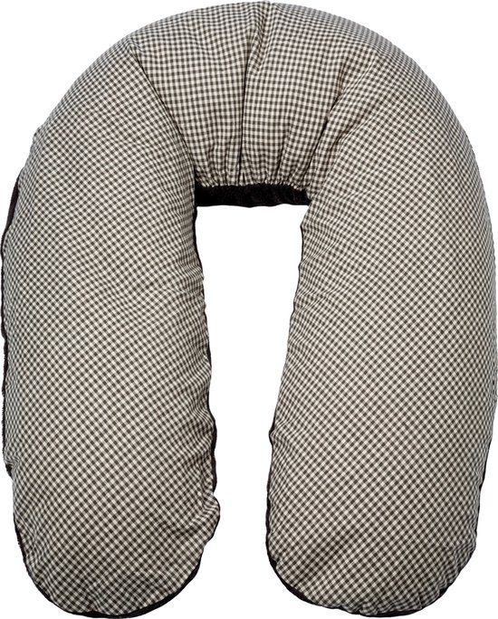 Form-Fix Voedingskussenhoes - Hoes voor Form Fix XL - 100% katoen en comfortabel badstof - Antraciet