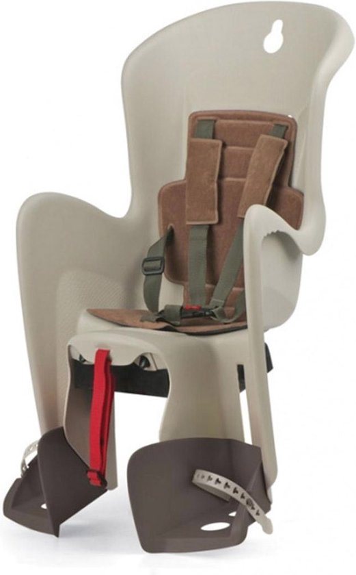 Polisport Bilby - Fietsstoeltje Achter - Dragermontage - Creme/Bruin