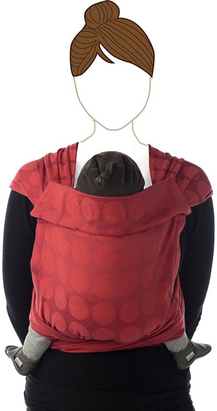 Babylonia BB TAI Draagdoek Baby - One Size - Red Chili