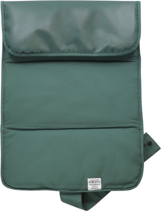 KipKep Napper wasbaar Verschoonmatje - Calming Green, groen - dubbelzijdig te gebruiken - PVC vrij - uit gerecyclede materialen - duurzaam - baby