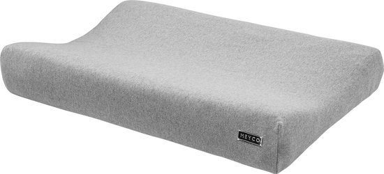 Meyco Baby Knit Basic aankleedkussenhoes - grey melange - 50x70cm