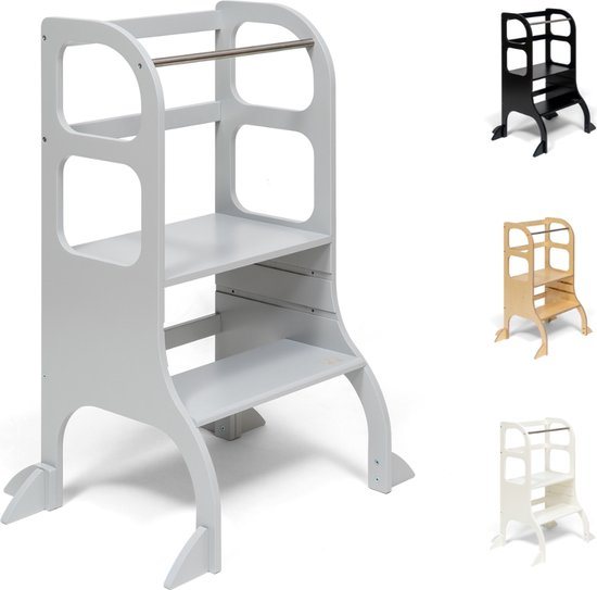 Ette Tete Step Up - Leertoren - In hoogte verstelbaar - extra support - Learning Tower - Montessori inspired - Keukentrap - Keukenhulp - Leerstoel - Veilig - Duurzaam