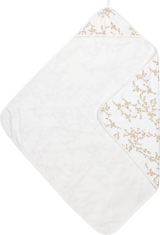Meyco Baby Branches badcape - sand - 90x90cm