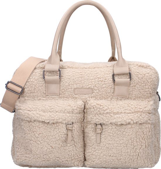 Kidzroom Care Hello Little One Luiertas - Beige - Verschoonmatje - Verstelbare Schouderbanden - Ophanglussen kinderwagen