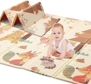 Speelmat - 2 verschillende Designs - 150 x 200 CM - Speelmat Baby - Speelmat Foam - Opvouwbaar - Speelkleed