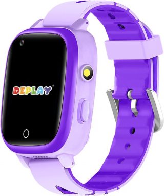 DEPLAY 4G KidsWatch Hero - GPS Horloge Kind - Smartwatch Kinderen - Kinderhorloge - Smartwatch Kind - Kinder Smartwatch - Paars