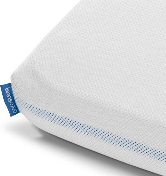 AeroSleep® hoeslaken - voor babybed, ledikant & wieg - 110 x 60 cm - White